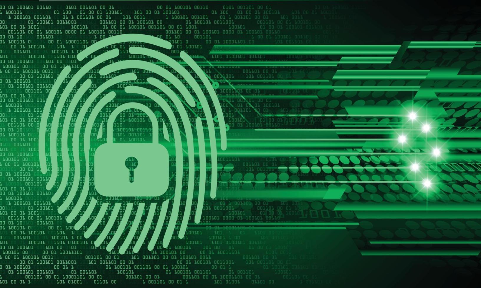 vingerafdruk netwerk cyber security achtergrond vector