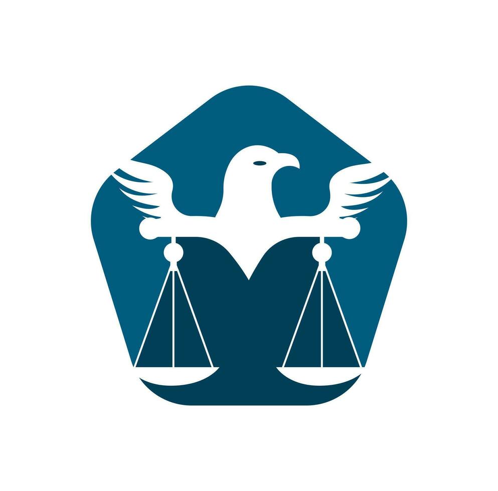 wet gerechtigheid logo ontwerp sjabloon. vector