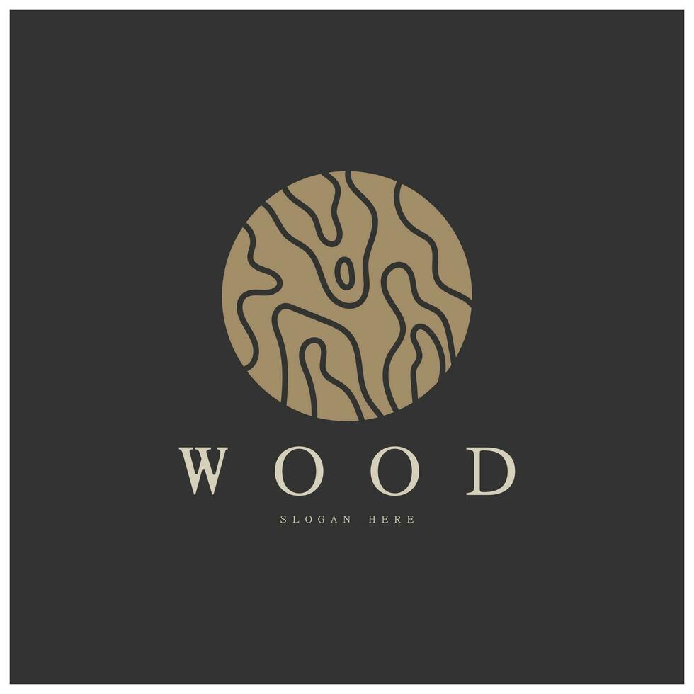 hout logo sjabloon icoon illustratie ontwerp vector, gebruikt voor hout fabrieken, hout plantages, log verwerken, hout meubilair, hout magazijnen met een modern minimalistische concept vector