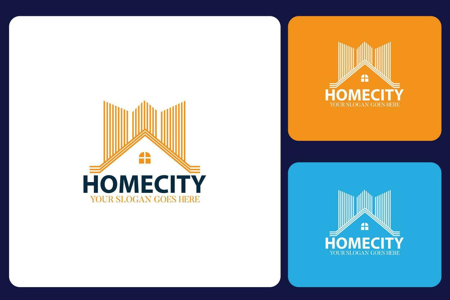 huis stad logo ontwerp sjabloon vector