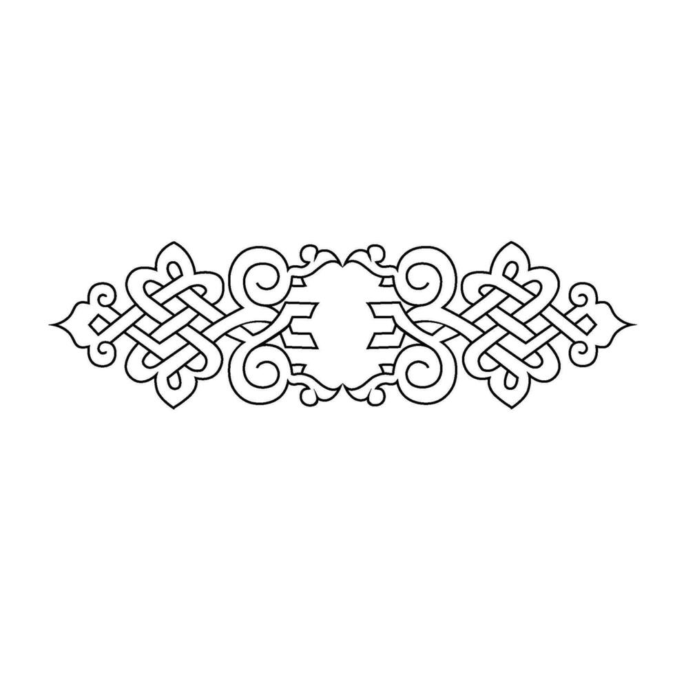 Arabisch oosters damast wijnoogst barok rol ornament wervelen. Victoriaans monogram heraldisch schild wervelen. retro bloemen blad patroon grens gebladerte antiek acanthus schoonschrift gegraveerde tatoeëren. vector