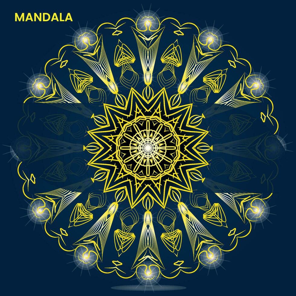 mandala sjabloon voor textiel naar afdrukken klaar vector