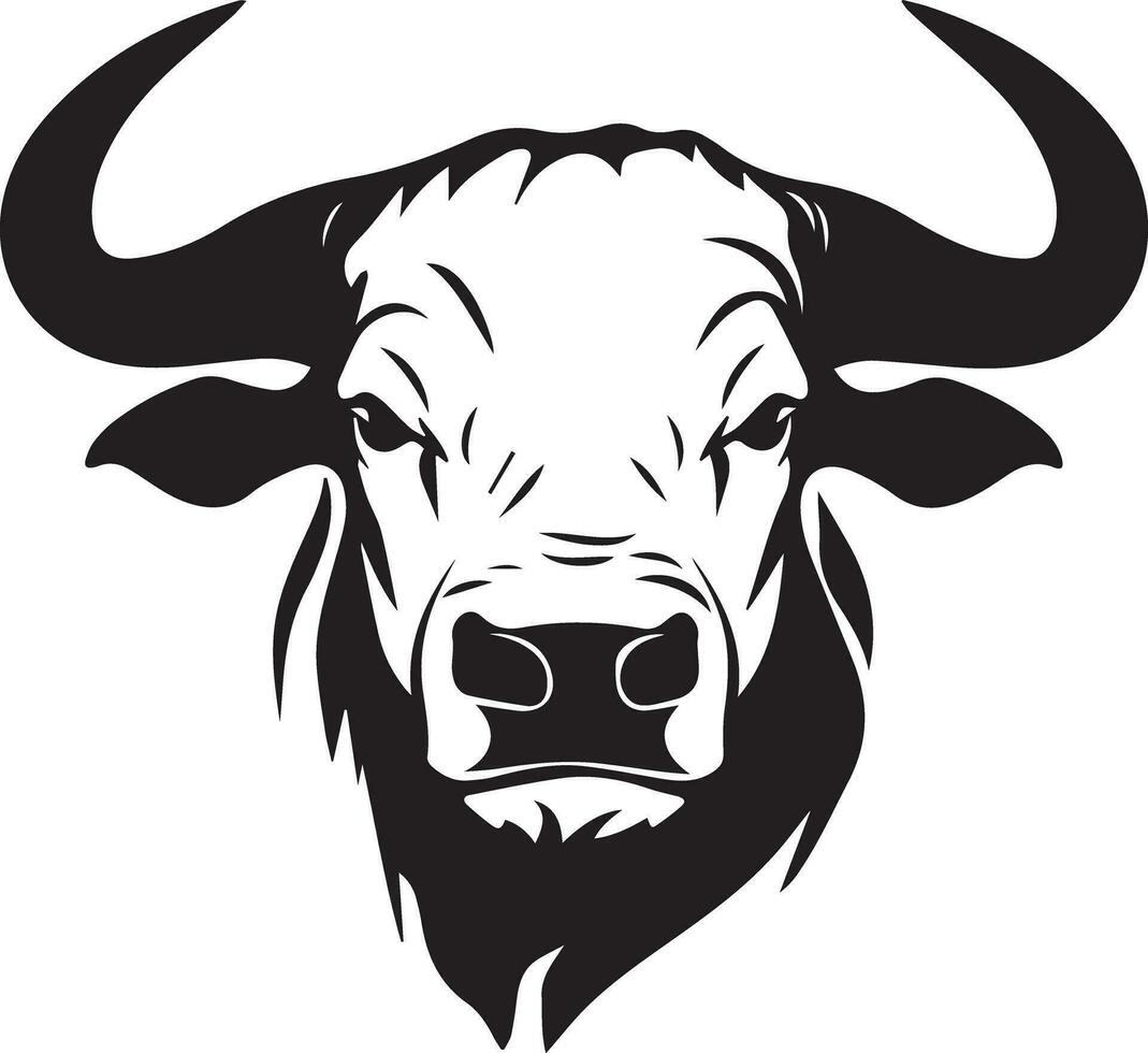buffel zwart en wit, vector sjabloon reeks voor snijdend en het drukken