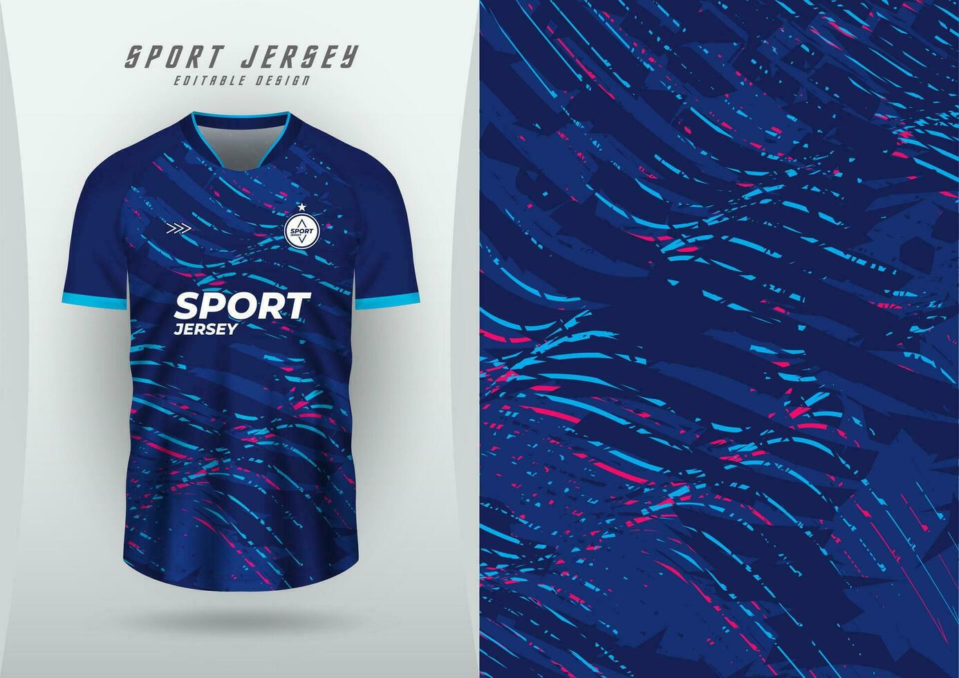 achtergrond voor sport- Jersey, voetbal Jersey, rennen Jersey, racing Jersey, Golf patroon, blauw en roze afgezwakt marine blauw. vector