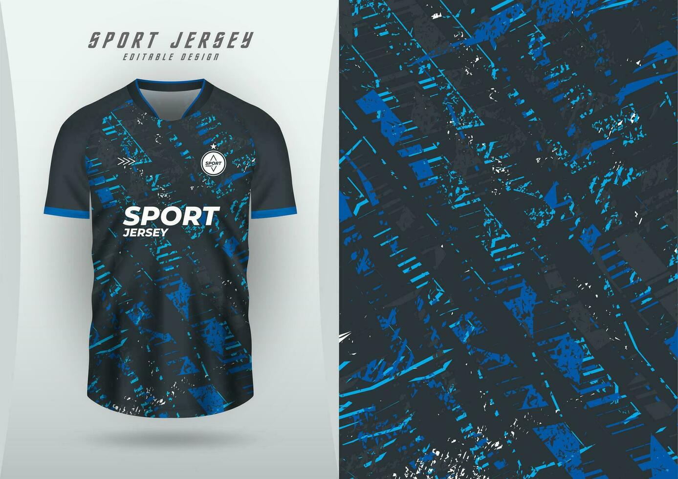 achtergrond voor sport- Jersey, voetbal Jersey, rennen Jersey, racing Jersey, patroon, blauw grunge, zwart tonen. vector