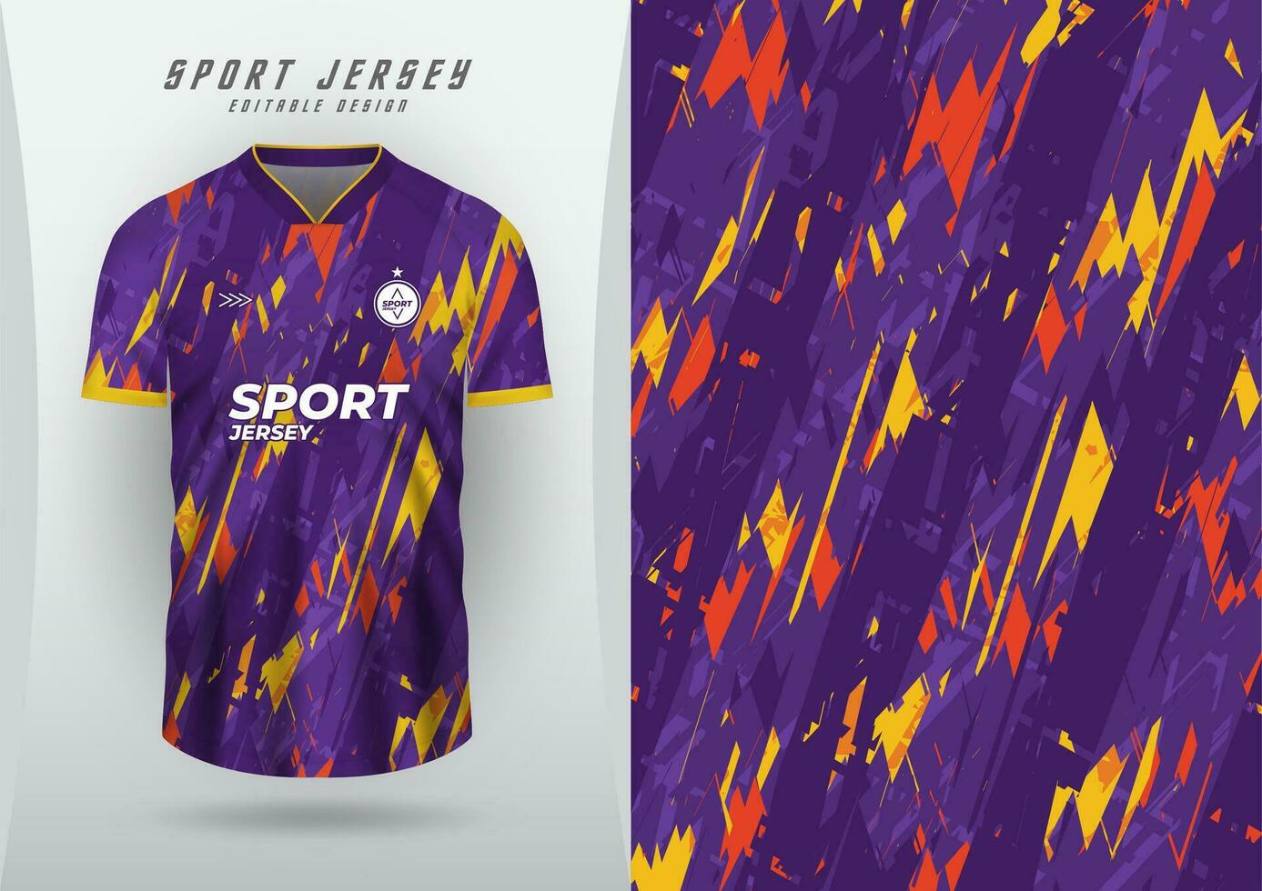 achtergrond voor sport- Jersey, voetbal Jersey, rennen Jersey, racing Jersey, Purper en Oranje Geel patroon. vector