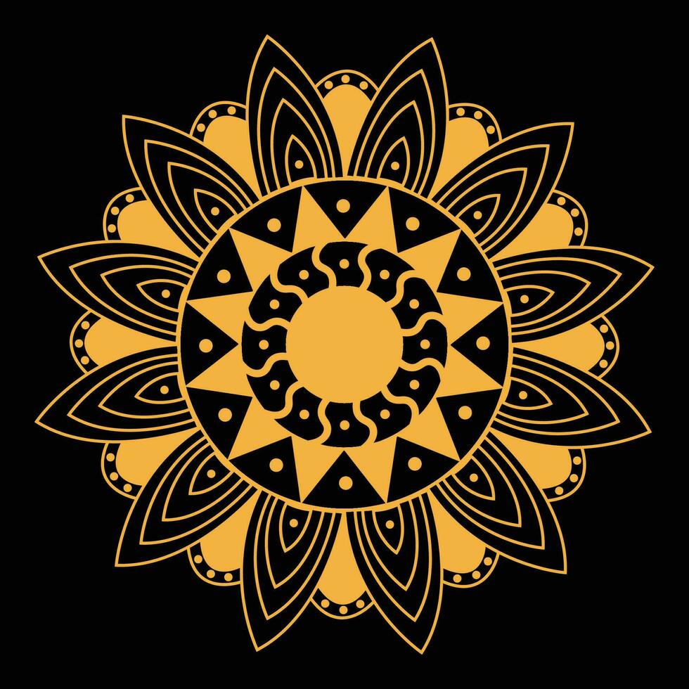 mandala. etnisch decoratief element. hand- getrokken achtergrond. Islam, Arabisch, Indisch, poef motieven. vector