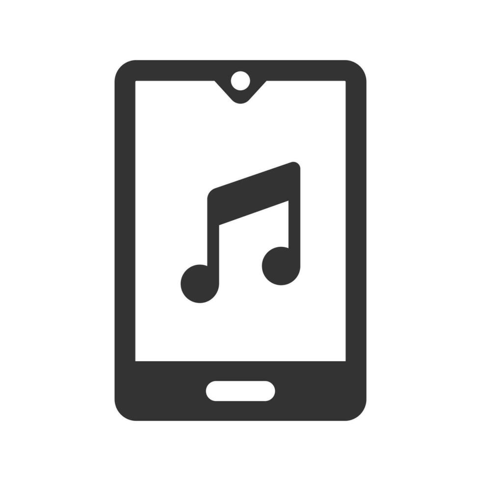 mobiel muziek- icoon vector