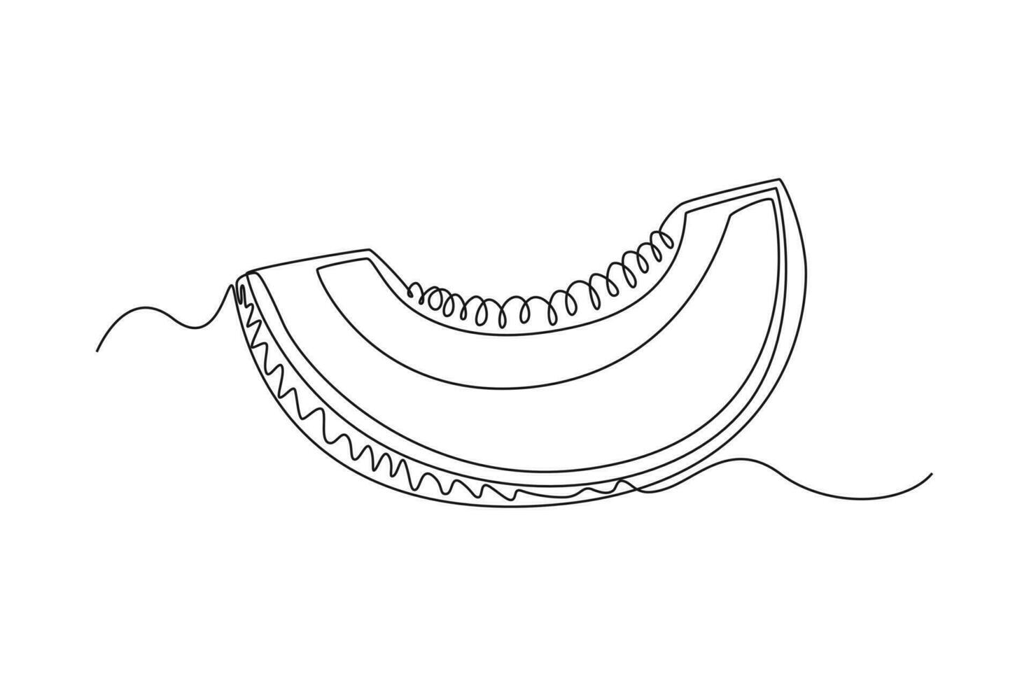 single een lijn tekening fruit concept. doorlopend lijn trek ontwerp grafisch vector illustratie.