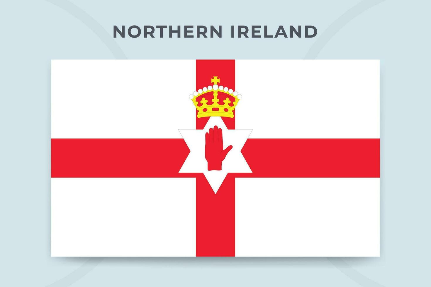 noordelijk Ierland nationaal vlag ontwerp sjabloon vector