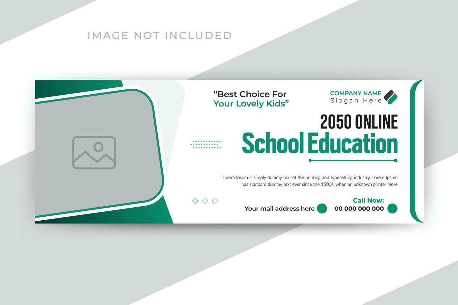kinderen school- onderwijs sociaal media post web banier en tijdlijn Hoes sjabloon ontwerp vector