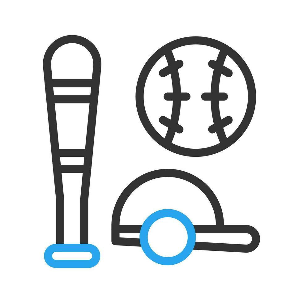 basketbal icoon duokleur blauw zwart kleur sport symbool illustratie. vector