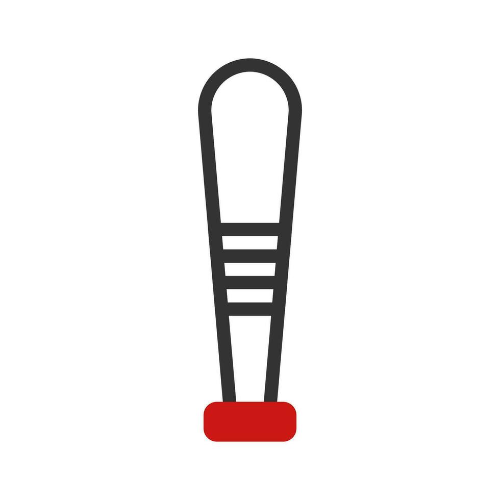 basketbal icoon duotoon rood zwart kleur sport symbool illustratie. vector