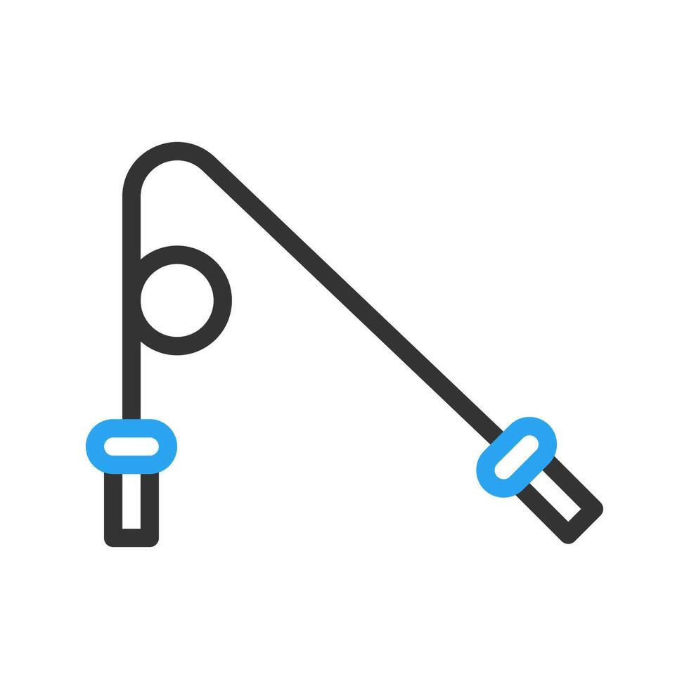 springen touw icoon duokleur blauw zwart kleur sport symbool illustratie. vector