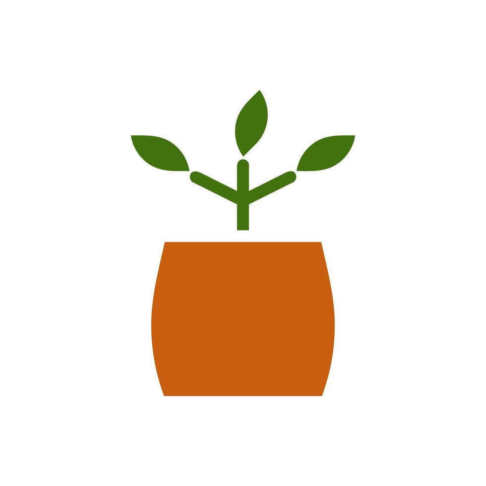 fabriek icoon solide bruin groen kleur symbool illustratie. vector