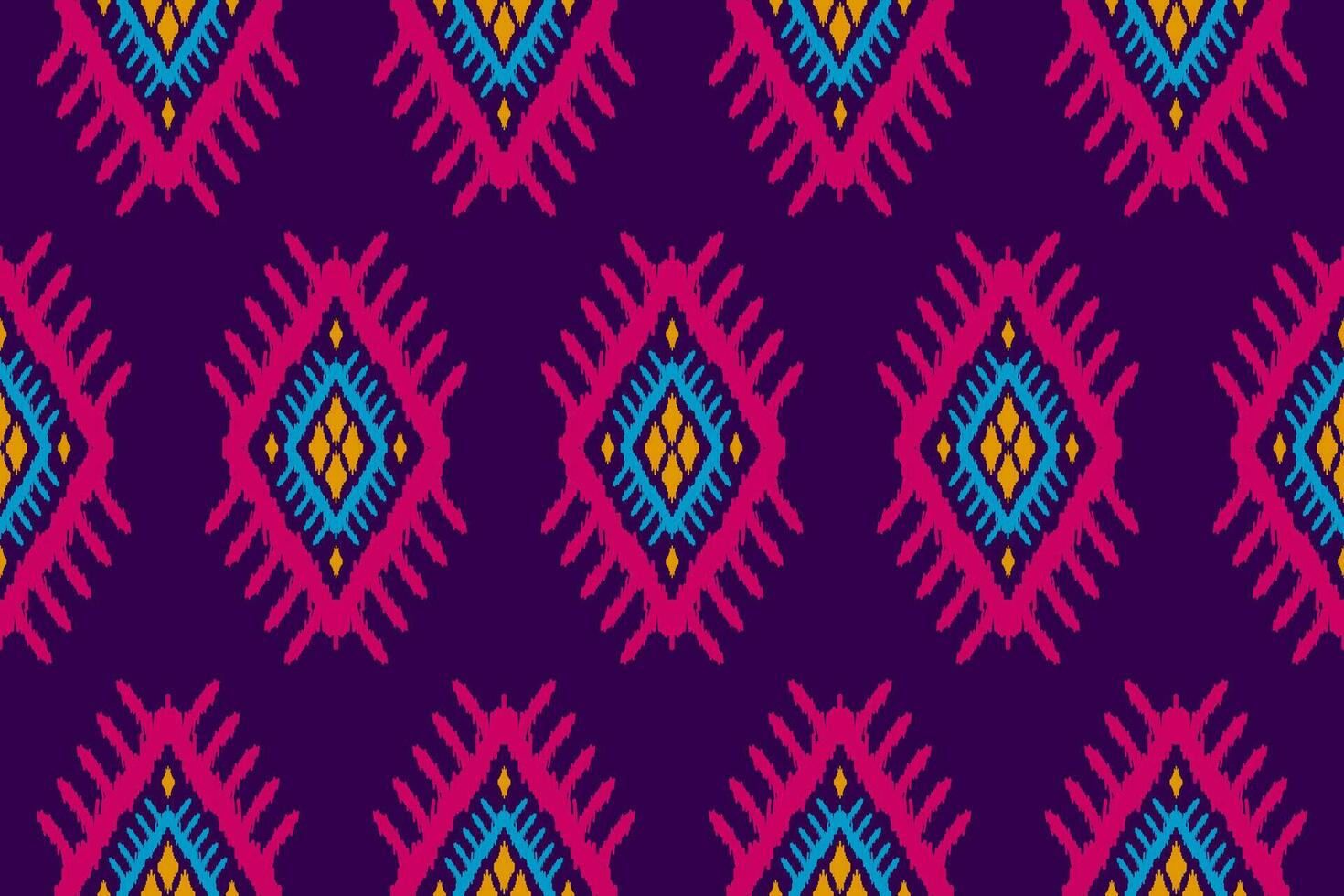 etnisch ikat naadloos patroon in stam. aztec meetkundig etnisch ornament afdrukken. ikat patroon stijl. vector