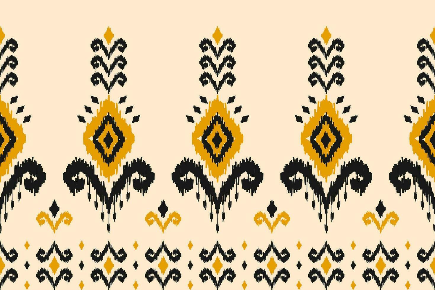 grens etnisch ikat patroon kunst. volk borduurwerk, en Mexicaans stijl. aztec meetkundig ornament afdrukken. vector