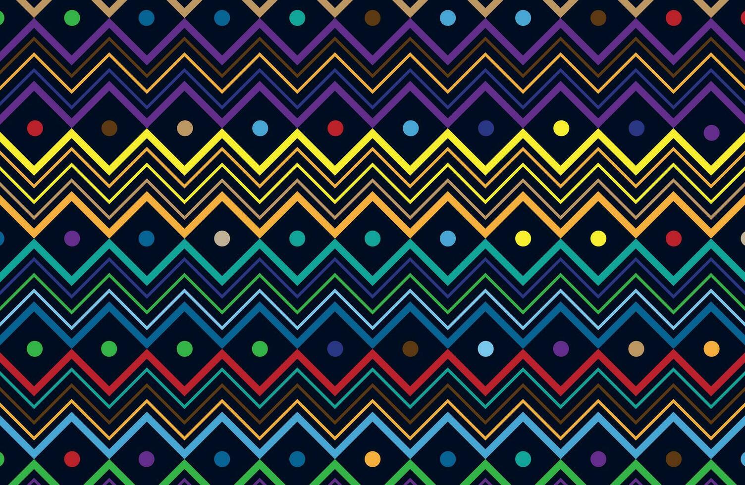 kleurrijk tribal lijn meetkundig patroon vector
