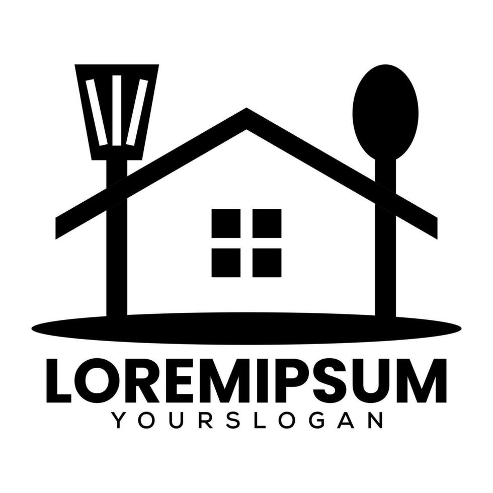 huis Koken logo ontwerp sjabloon vector