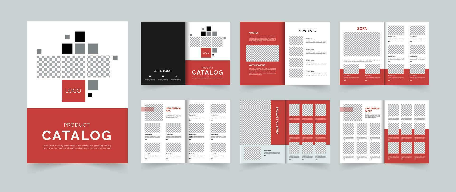 modern Product catalogus lay-out ontwerp of catalogus sjabloon vector