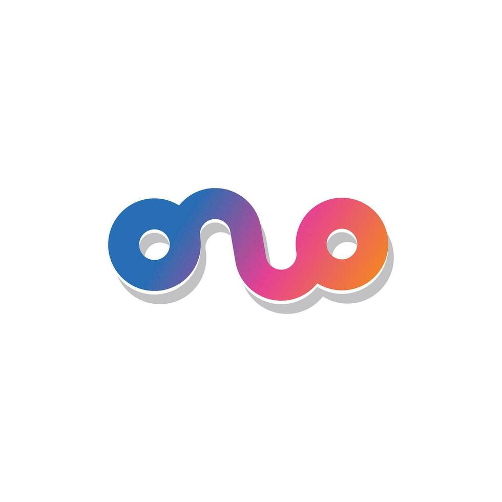 kleurrijk n brief logo vector met creatief modern concept ontwerp