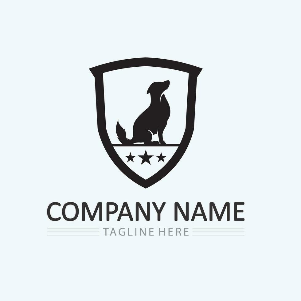 hond logo en icoon dier vector illustratie ontwerp grafisch