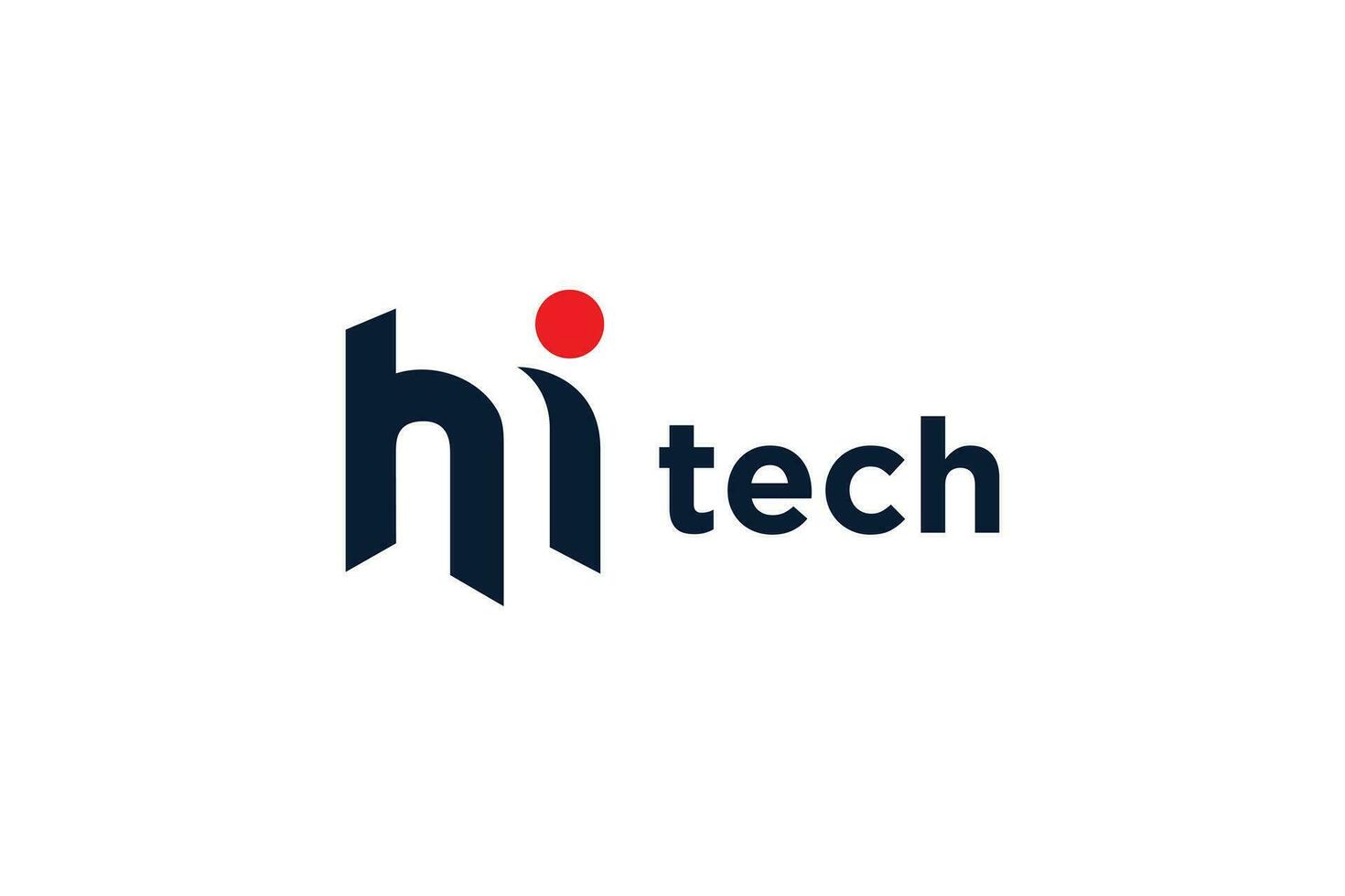 technologie logo ontwerp met modern uniek concept vector