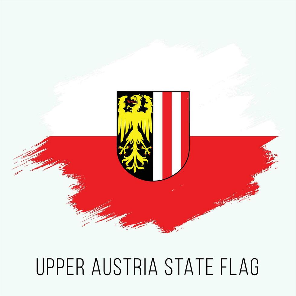 Oostenrijk staten bovenste Oostenrijk vector vlag ontwerp sjabloon