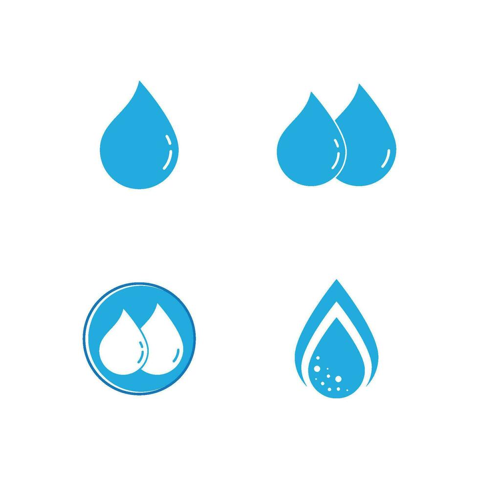 waterdruppel logo sjabloon vector