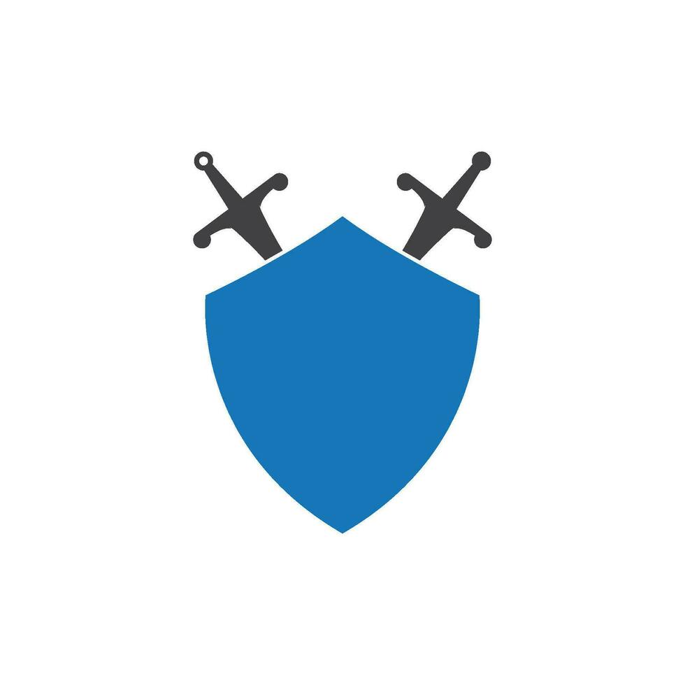 zwaard logo vector vlak ontwerp