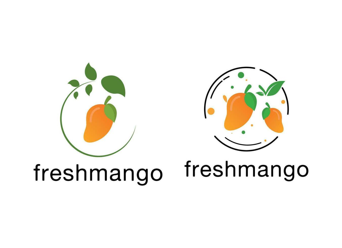 mango fruit vector illustratie logo icoon