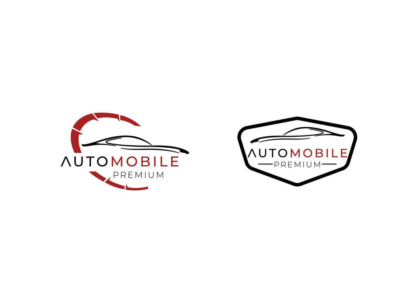 auto's garage, handelaar, reparatie logo premie ontwerp concept vector