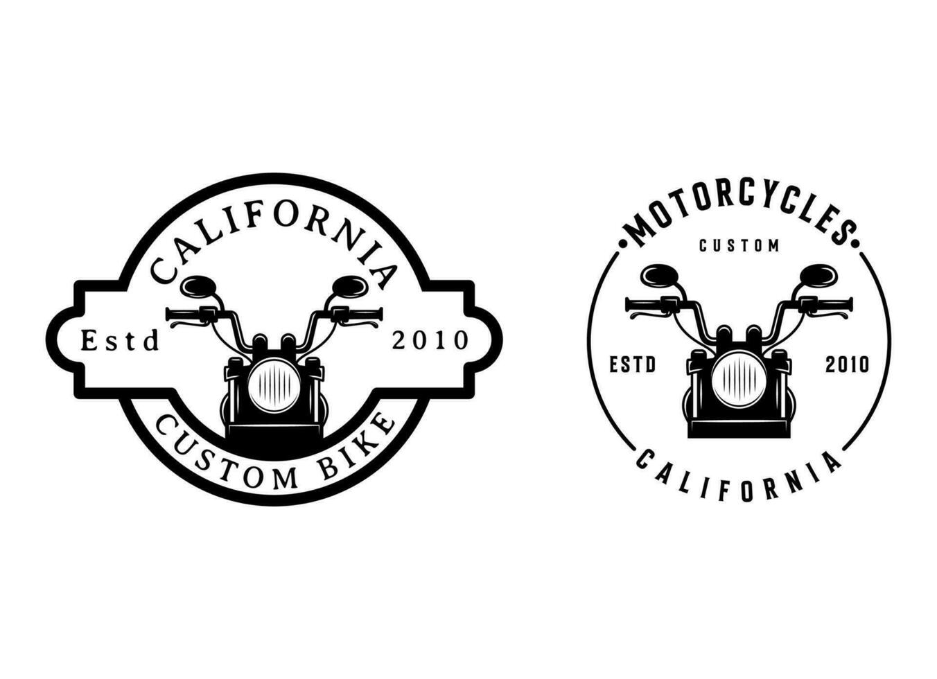 Amerikaans motorfiets club logo ontwerp vector geïsoleerd. klaar gemaakt logo sjabloon reeks vector geïsoleerd