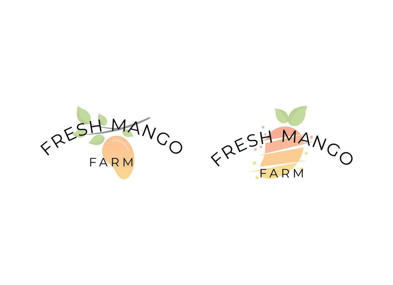 mango fruit vector illustratie logo icoon