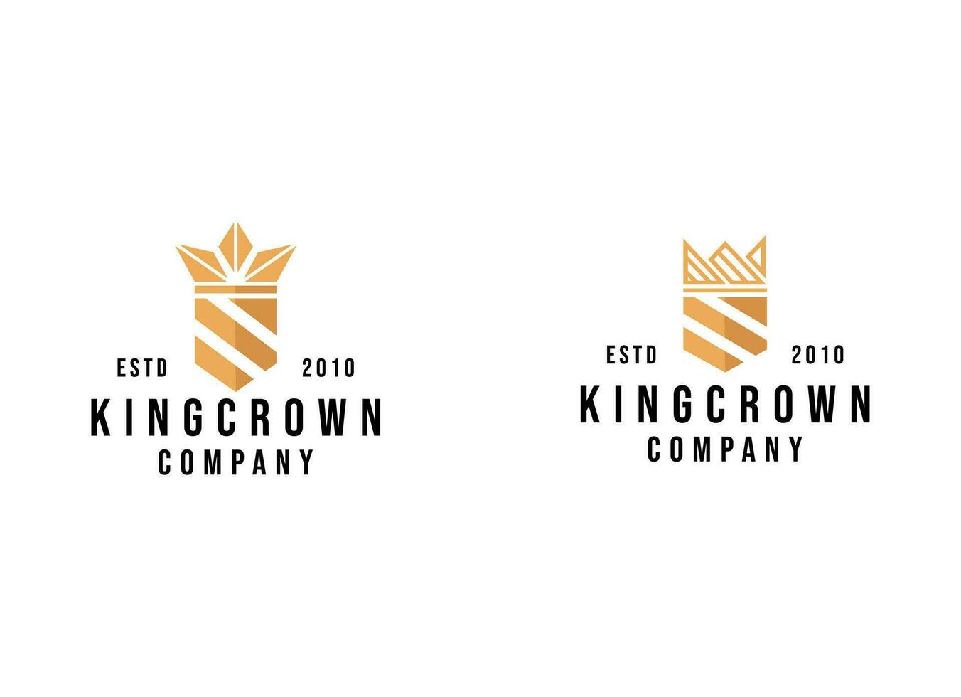 premium stijl abstracte gouden kroon logo symbool. koninklijke koning icoon. modern luxe merkelement teken. vector illustratie