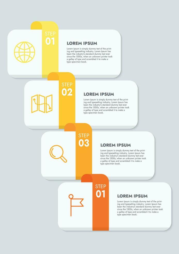 infographic sjabloon voor presentaties en Kenmerken gegevens visualisatie omvat een werkwijze tabel met diagrammen, stappen, opties. de concept voor afzet door illustraties voor rit naar succes. vector