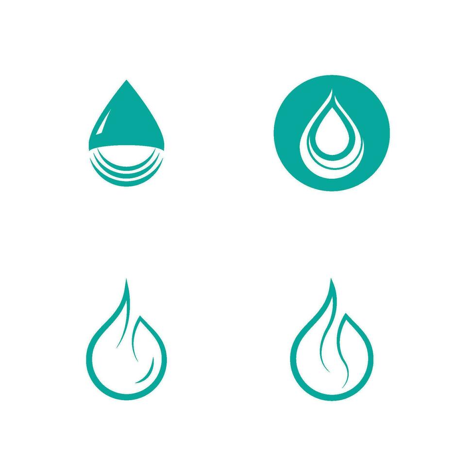 waterdruppel logo sjabloon vector