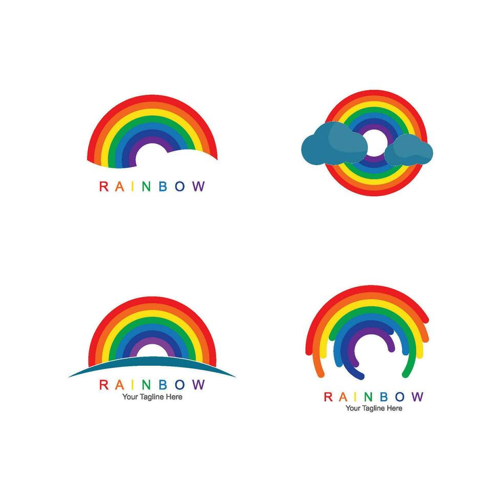 regenboog icoon logo vector