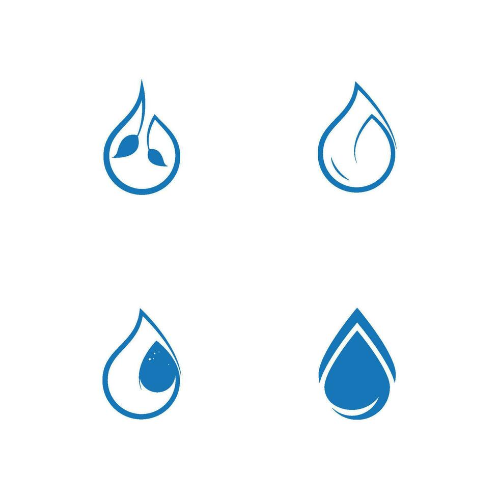 waterdruppel logo sjabloon vector