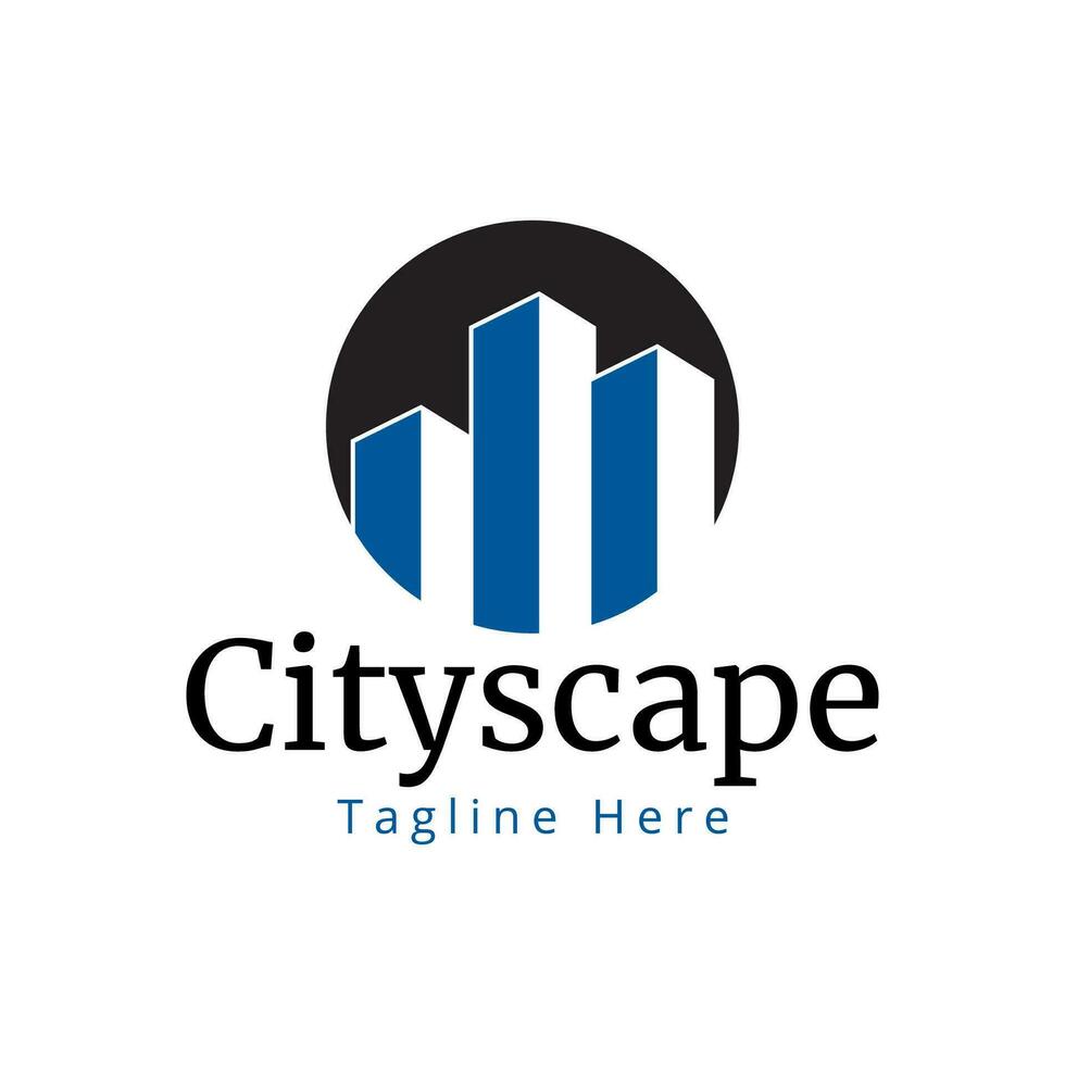 stad logo geïsoleerd Aan wit achtergrond vector