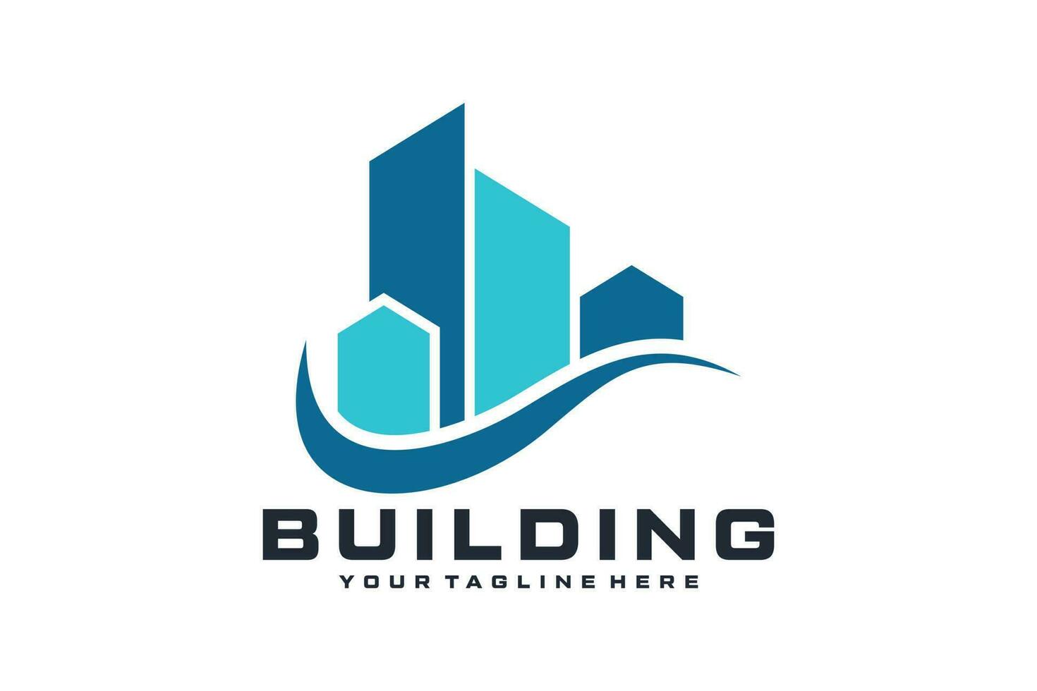 modern gebouw logo ontwerp inspiratie vector