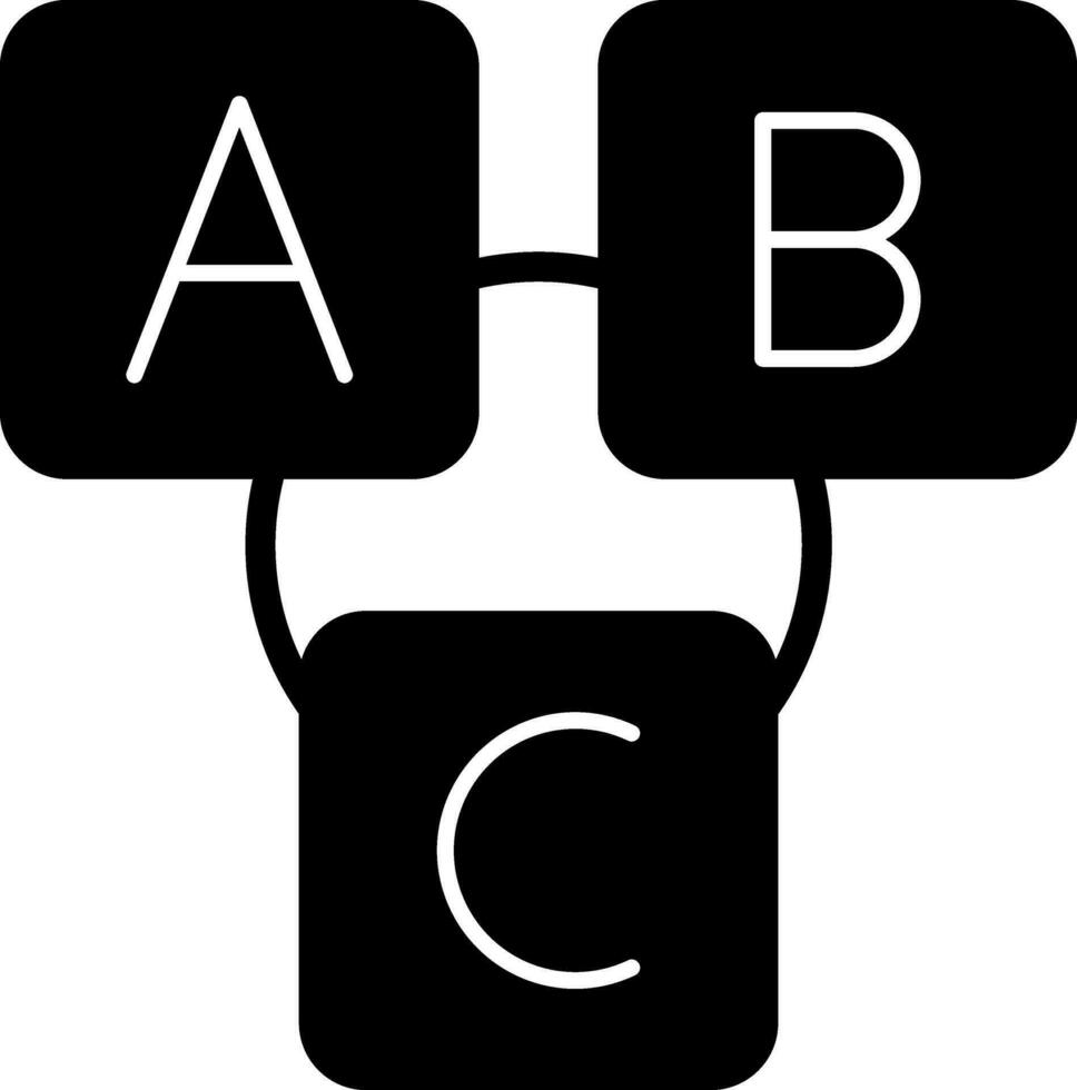 abc blok vector icoon ontwerp