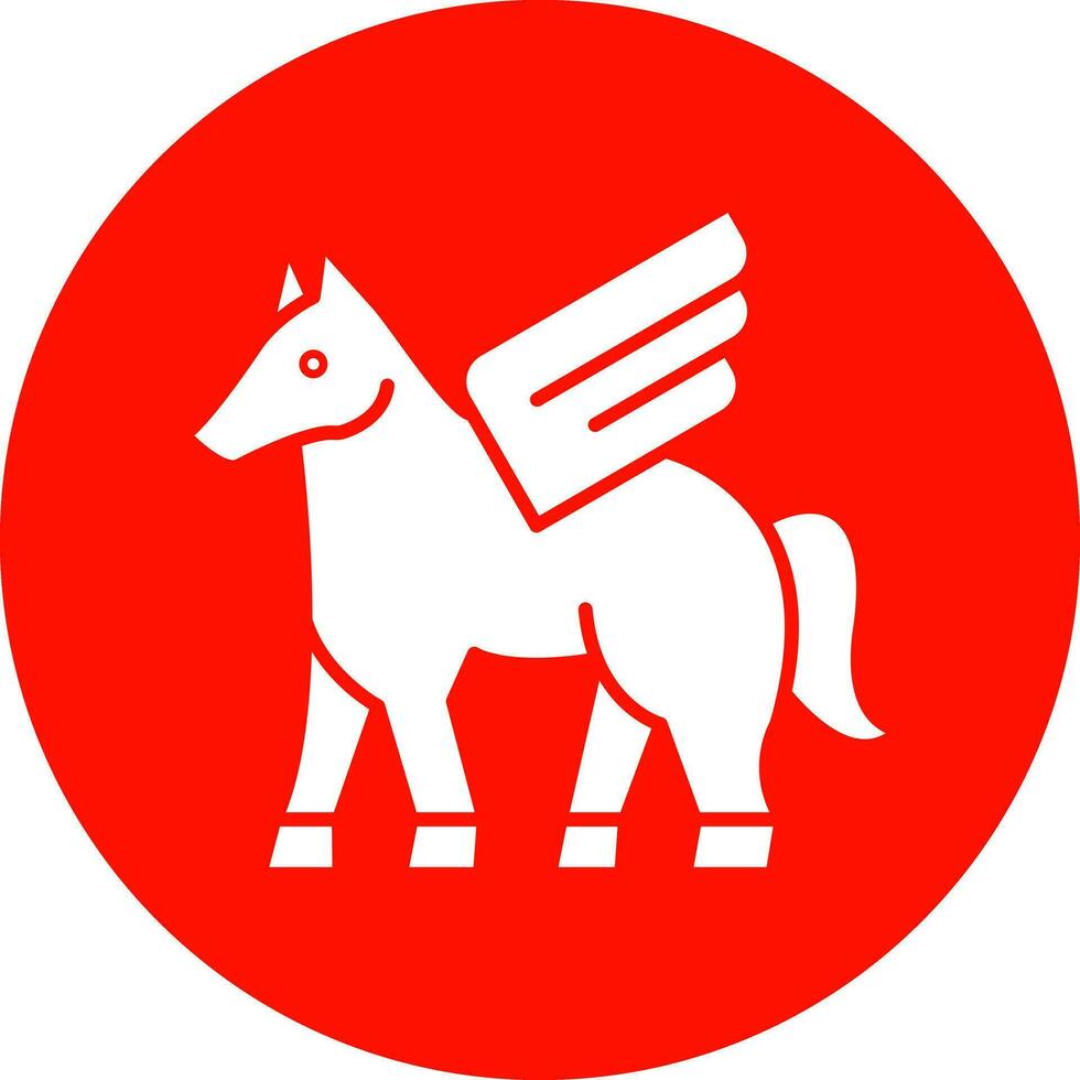 Pegasus vector icoon ontwerp