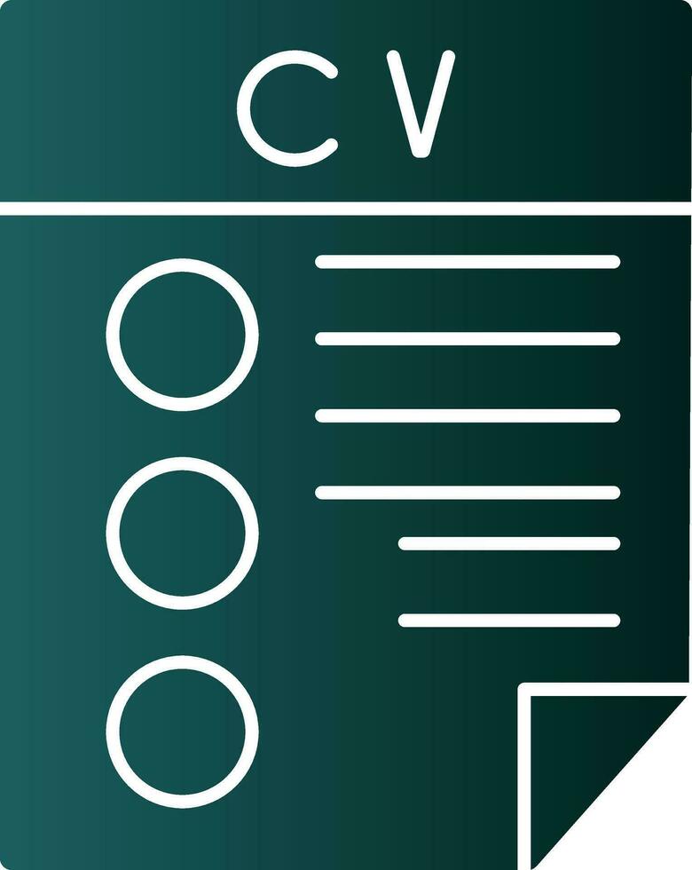 CV vector icoon ontwerp