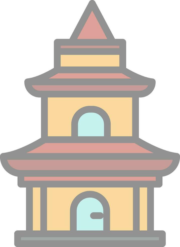 tempel vector icoon ontwerp