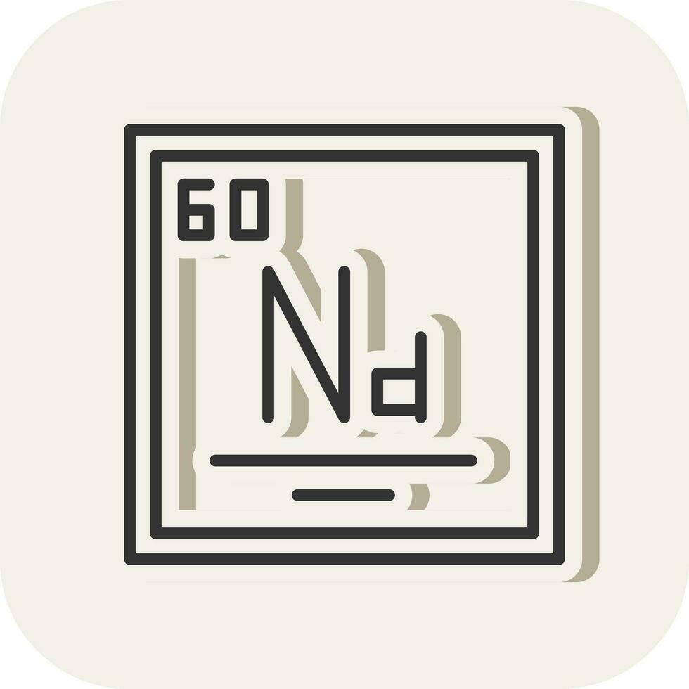 neodymium vector icoon ontwerp