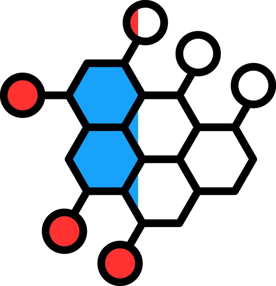 molecuul vector icoon ontwerp