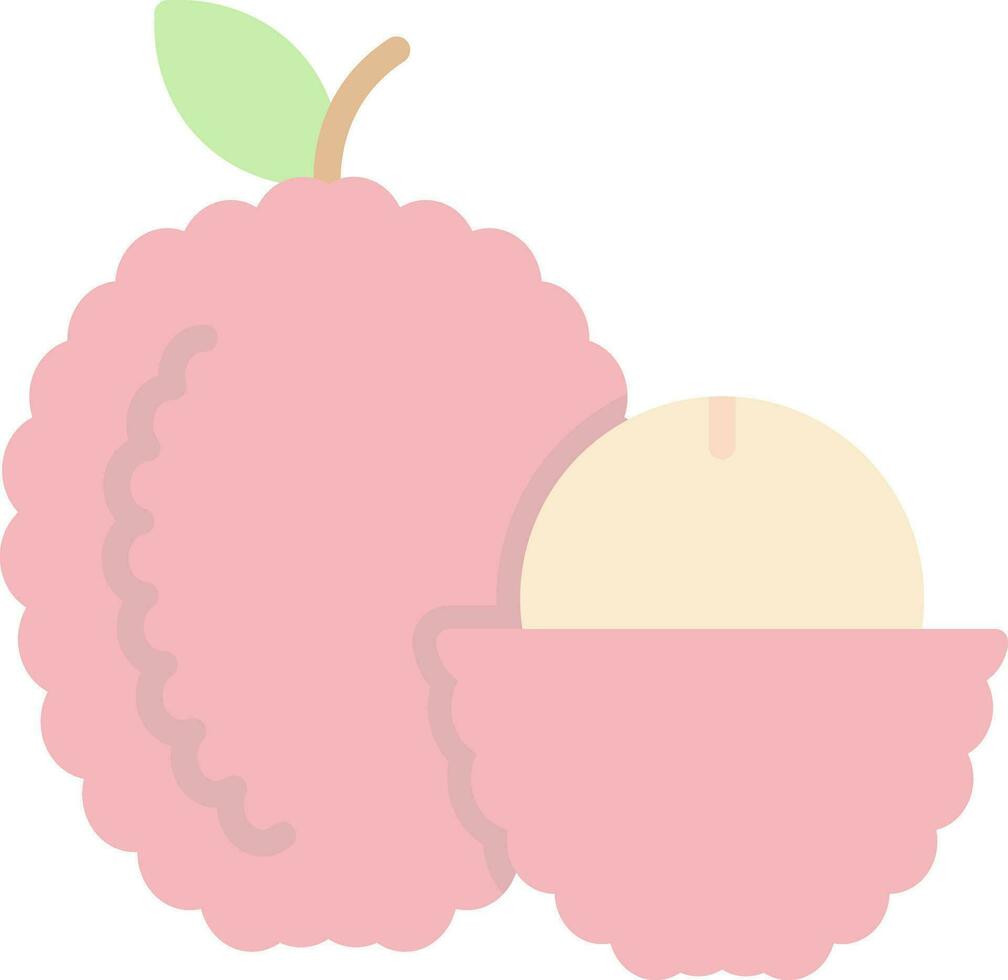 lychee vector icoon ontwerp