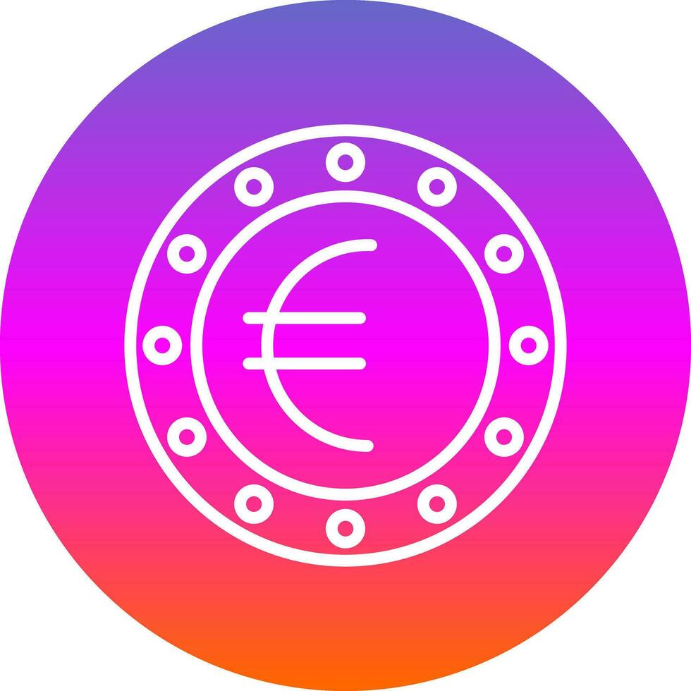 euro vector icoon ontwerp