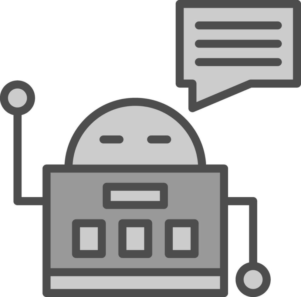 Chatbot vector icoon ontwerp